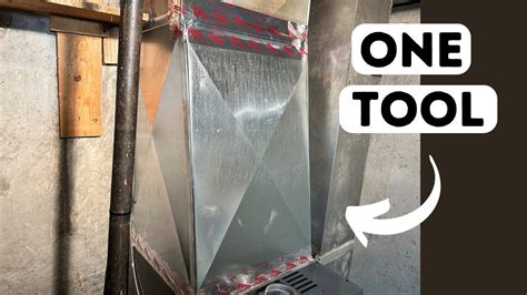 how to make a sheet metal transition for a furnace|metal ductwork transition.